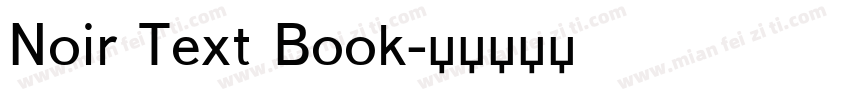 Noir Text Book字体转换
